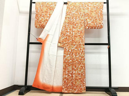 平和屋着物■上質な小紋　花尽くし　正絹　逸品　CABJ8099xe