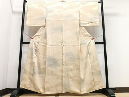 平和屋着物■上質な小紋　霞文　正絹　逸品　CABJ8107xe