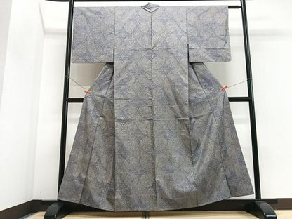 平和屋着物■本場染大島紬　正倉院花鳥文　正絹　逸品　CABJ8109xe