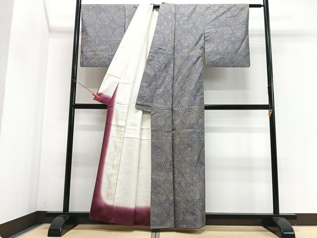 平和屋着物■本場染大島紬　正倉院花鳥文　正絹　逸品　CABJ8109xe
