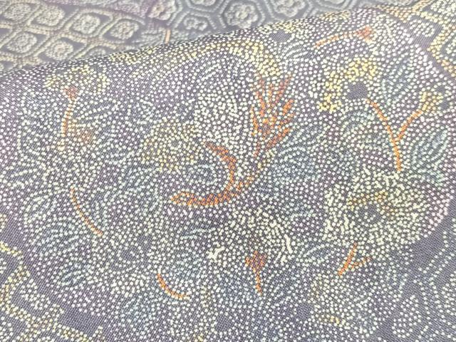 平和屋着物■本場染大島紬　正倉院花鳥文　正絹　逸品　CABJ8109xe