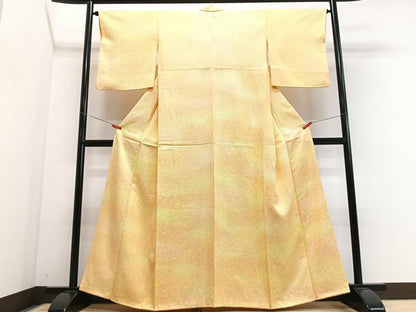 平和屋着物■上質な小紋　霞文　正絹　逸品　CABJ8113xe