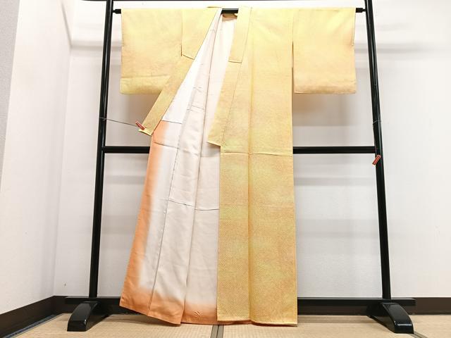 平和屋着物■上質な小紋　霞文　正絹　逸品　CABJ8113xe