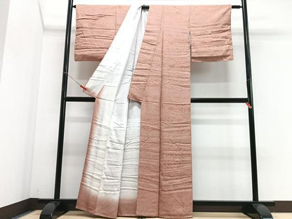 平和屋着物■上質な小紋　作家物　霞文　正絹　逸品　CABJ8115xe