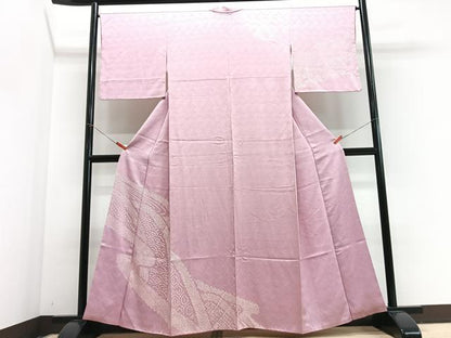 平和屋着物■訪問着　絞り　流水文　正絹　逸品　CABJ8119xe