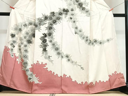 平和屋着物■訪問着　舞花文　金彩　正絹　逸品　CABJ8121xe