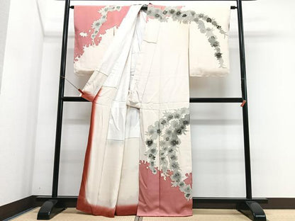 平和屋着物■訪問着　舞花文　金彩　正絹　逸品　CABJ8121xe