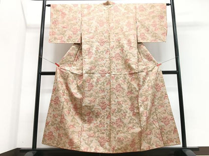 平和屋着物■上質な紬　樹林文　正絹　逸品　CABJ8122xe