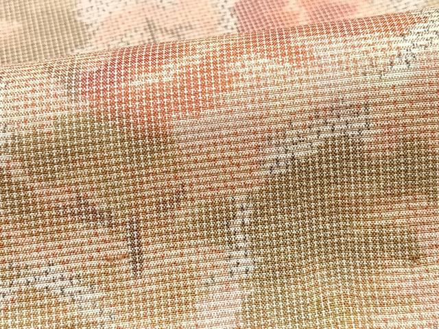平和屋着物■上質な紬　樹林文　正絹　逸品　CABJ8122xe