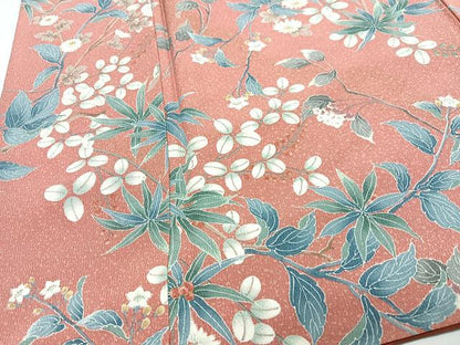 平和屋着物■上質な小紋　枝花文　金彩　ますいわ屋扱い　正絹　逸品　CABJ8123xe
