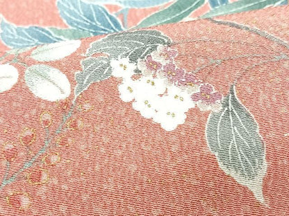 平和屋着物■上質な小紋　枝花文　金彩　ますいわ屋扱い　正絹　逸品　CABJ8123xe