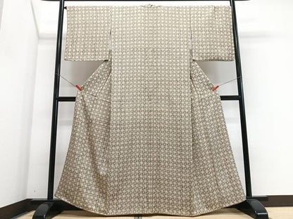 平和屋着物■上質な小紋　花尽くし　正絹　逸品　CABJ8126xe