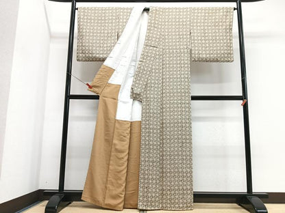 平和屋着物■上質な小紋　花尽くし　正絹　逸品　CABJ8126xe