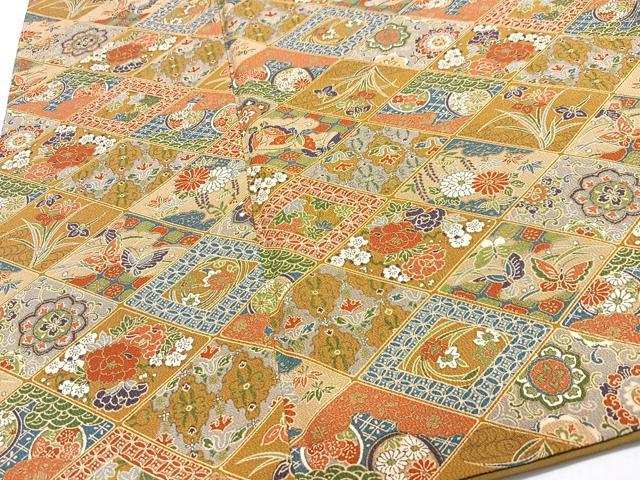 平和屋着物■上質な小紋　吉祥花蝶文　正絹　逸品　CABJ8127xe