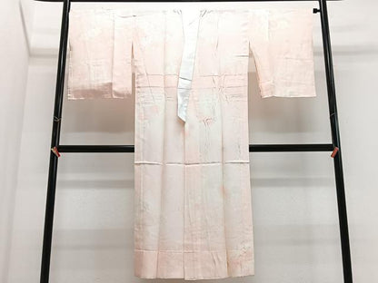 平和屋着物■長襦袢　袷　花鼓地紋　暈し染め　正絹　逸品　CABJ8131xe