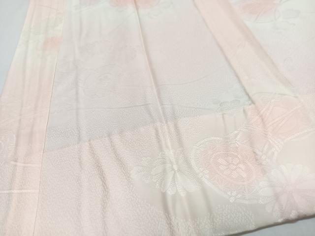 平和屋着物■長襦袢　袷　花鼓地紋　暈し染め　正絹　逸品　CABJ8131xe