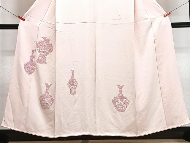 平和屋着物■中国三大刺繍　相良刺繍　総刺繍　訪問着　陶器文　正絹　逸品　CABJ8136xe