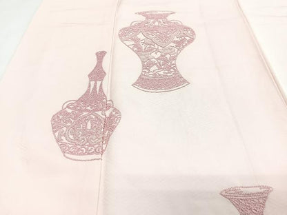 平和屋着物■中国三大刺繍　相良刺繍　総刺繍　訪問着　陶器文　正絹　逸品　CABJ8136xe