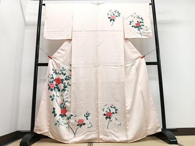平和屋着物■訪問着　枝花文　正絹　逸品　CABJ8139xe