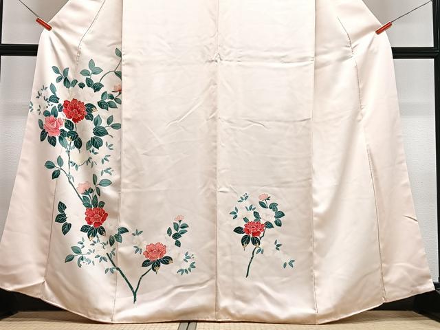 平和屋着物■訪問着　枝花文　正絹　逸品　CABJ8139xe