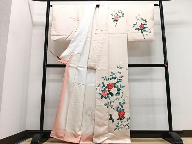 平和屋着物■訪問着　枝花文　正絹　逸品　CABJ8139xe