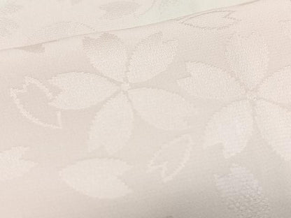 平和屋着物■長襦袢　袷　舞桜地紋　暈し染め　正絹　逸品　CABJ8143xe