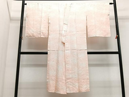 平和屋着物■長襦袢　無双仕立て　紗綾形花地紋　正絹　逸品　CABJ8145xe