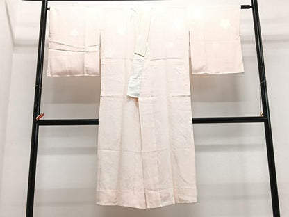 平和屋着物■長襦袢　無双仕立て　舞梅地紋　正絹　逸品　CABJ8148xe