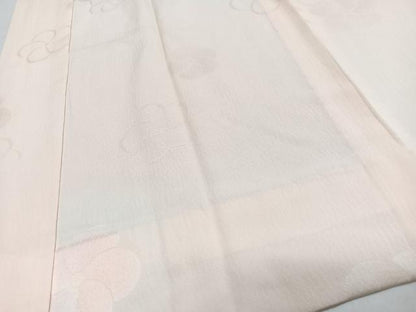 平和屋着物■長襦袢　無双仕立て　舞梅地紋　正絹　逸品　CABJ8148xe