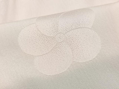 平和屋着物■長襦袢　無双仕立て　舞梅地紋　正絹　逸品　CABJ8148xe