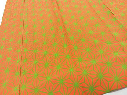 平和屋着物■長襦袢　無双仕立て　麻の葉文様　正絹　逸品　CABJ8149xe