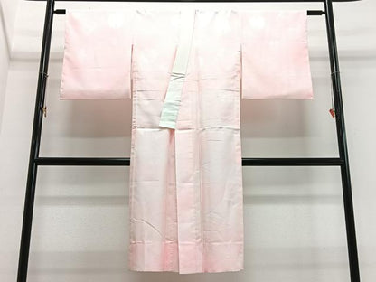 平和屋着物■長襦袢　無双仕立て　雪輪笹竹地紋　暈し染め　洗える着物　CABJ8159xe