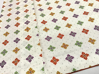 平和屋着物■上質な小紋　花尽くし　正絹　逸品　未使用　CABJ8160xe