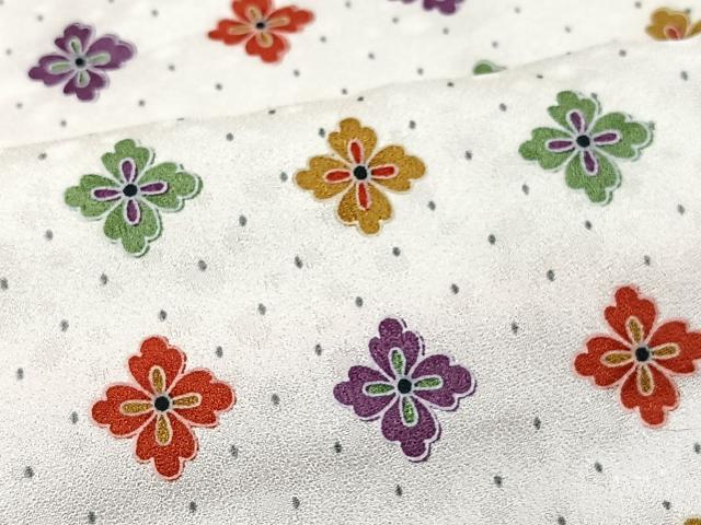 平和屋着物■上質な小紋　花尽くし　正絹　逸品　未使用　CABJ8160xe