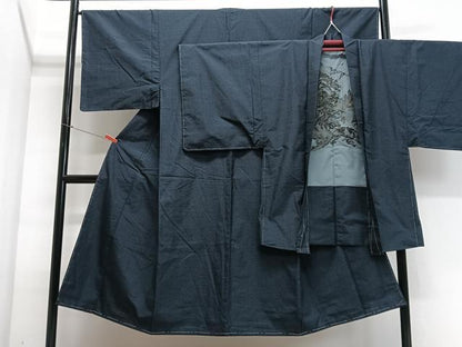 平和屋着物■男性　本場大島紬　アンサンブル　絣文様　正絹　逸品　未使用　CABJ8164xe