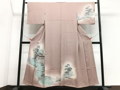 平和屋着物■訪問着　風景文　暈し染め　正絹　逸品　CABJ8175xe