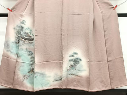 平和屋着物■訪問着　風景文　暈し染め　正絹　逸品　CABJ8175xe
