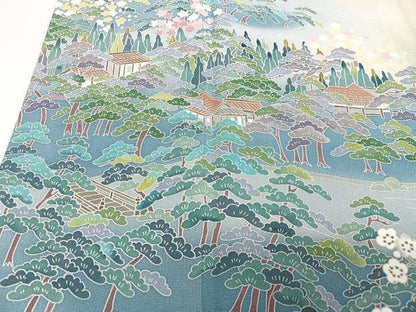 平和屋着物■豪華色留袖　作家物　風景文　暈し染め　正絹　逸品　CABJ8176xe
