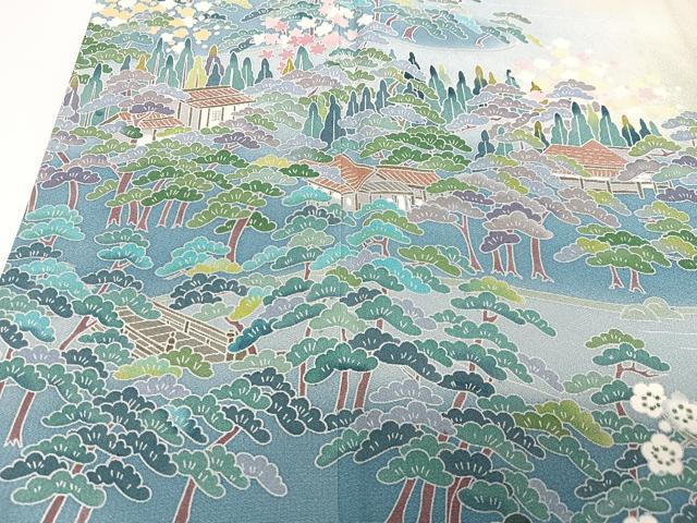 平和屋着物■豪華色留袖　作家物　風景文　暈し染め　正絹　逸品　CABJ8176xe