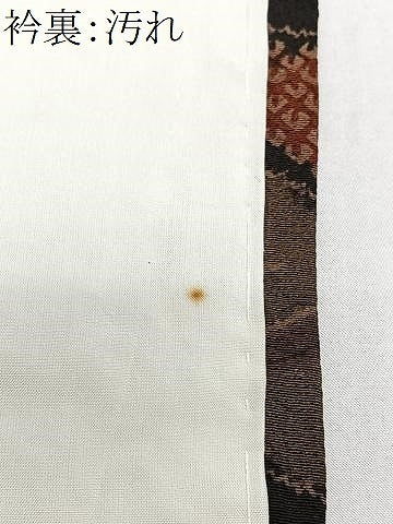 平和屋着物■上質な小紋　草花文　鬼しぼ縮緬　正絹　逸品　CABJ8179xe