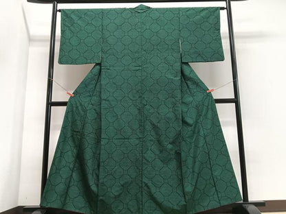 平和屋着物■上質な紬　蜀江文　正絹　逸品　CABJ8183xe