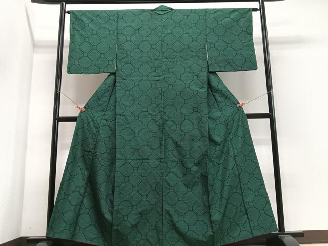 平和屋着物■上質な紬　蜀江文　正絹　逸品　CABJ8183xe