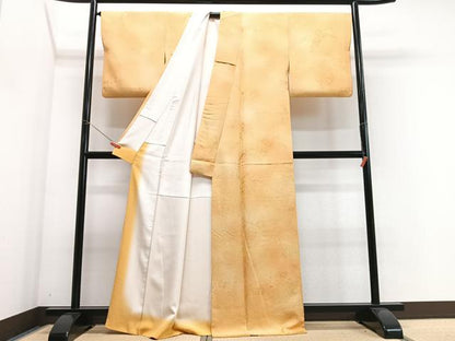 平和屋着物■上質な小紋　草花地紋　暈し染め　正絹　逸品　CABJ8186xe