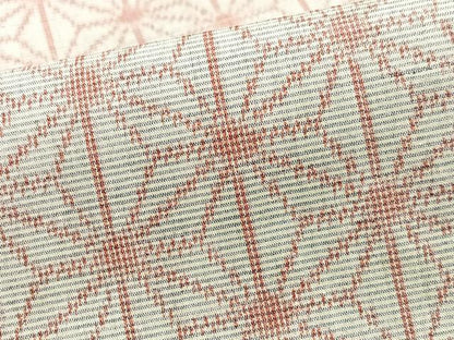 平和屋着物■上質な紬　麻の葉文様　正絹　逸品　CABJ8188xe