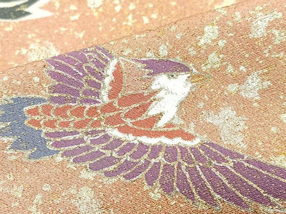 平和屋着物■訪問着　鳳凰糸車花文　暈し染め　金彩　正絹　逸品　CABJ8190xe