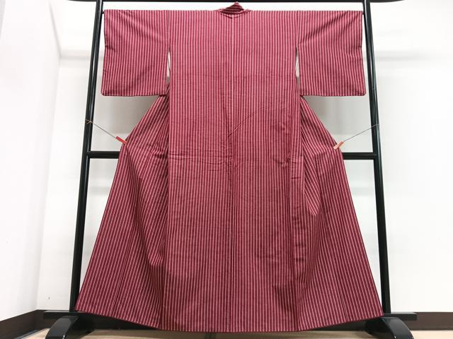 平和屋着物□上質な紬 縞 正絹 逸品 CABJ8195xe