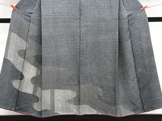 平和屋着物■訪問着　江戸小紋　流水文　黒地　正絹　逸品　CABJ8197xe