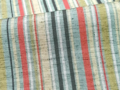 平和屋着物■上質な紬　縞　正絹　逸品　CABJ8206xe