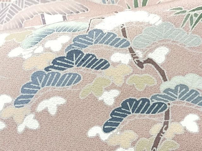 平和屋着物■訪問着　友禅　風景文　暈し染め　正絹　逸品　CABJ8207xe