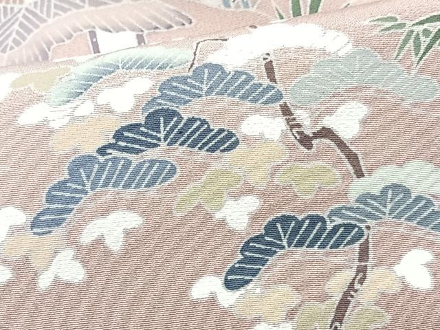 平和屋着物■訪問着　友禅　風景文　暈し染め　正絹　逸品　CABJ8207xe
